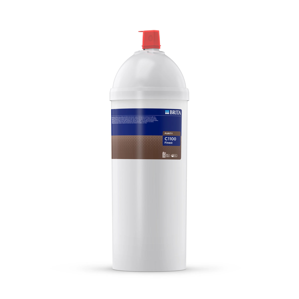 Filtro per l'acqua BRITA PURITY C1100 Finest su sfondo bianco