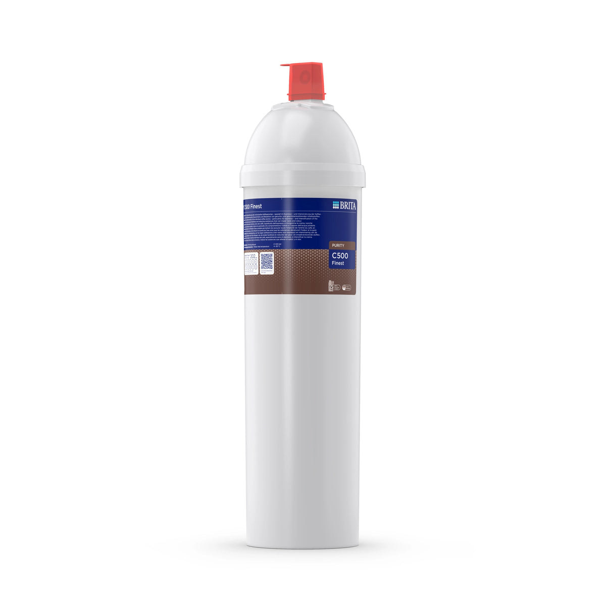 Filtro per l'acqua BRITA PURITY C500 Finest su sfondo bianco